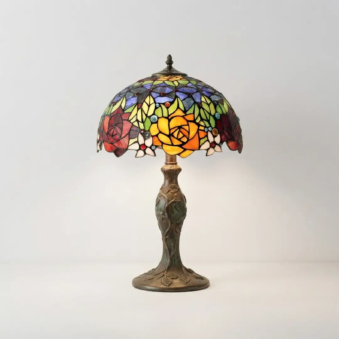 Tiffany Style Stained Glass Lamp Shade Replacement 16 Inch image 4