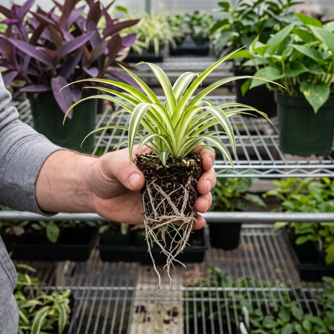 3 Pack Airplane Spider Plant Live Indoor Houseplants image 1