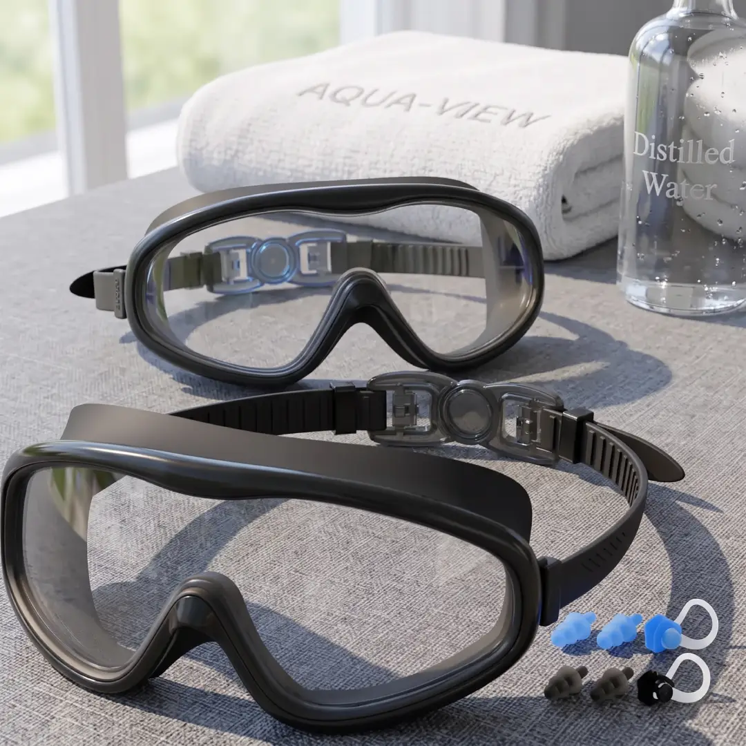 Braylin 2-Pack Anti-Fog Swim Goggles for Adults and Youth image 5