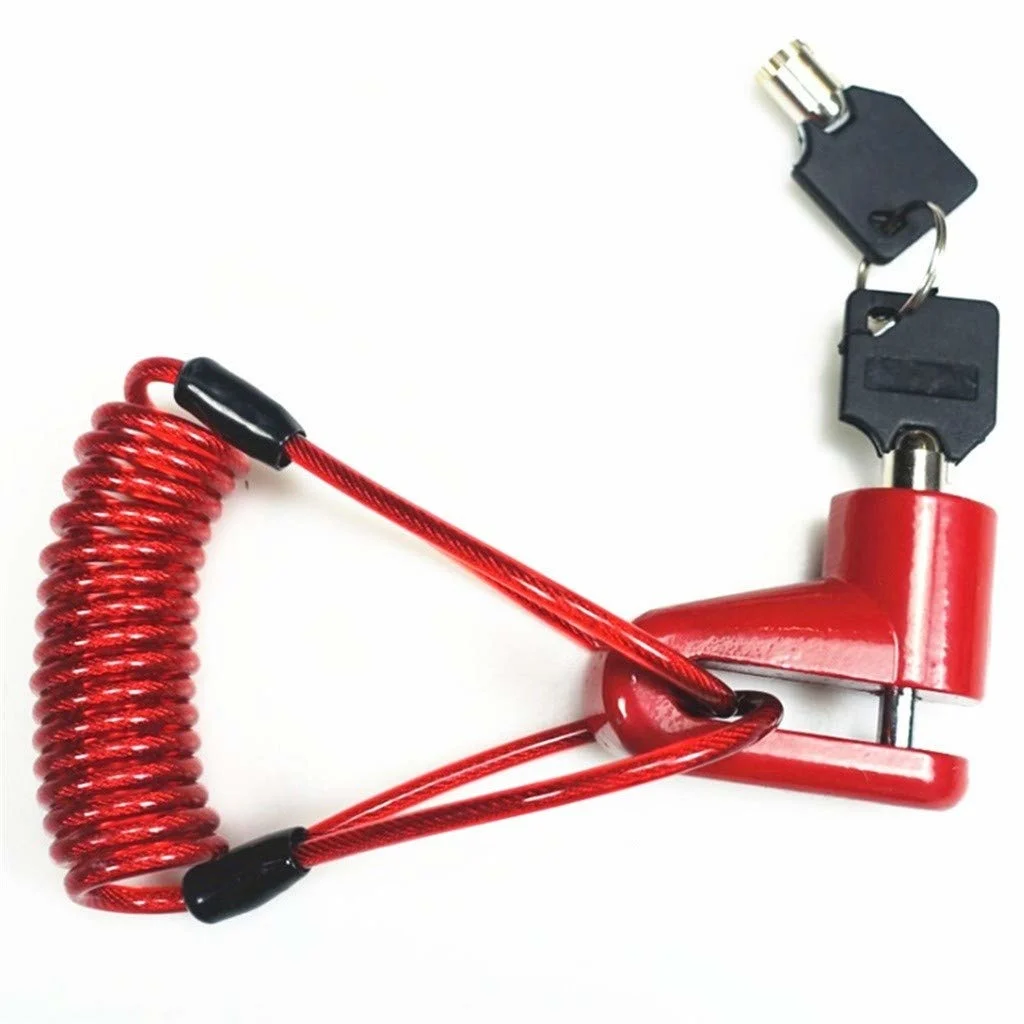1pcs Universal Electric Scooter Anti-theft Accessories for Xiaomi M365 1S Pro Disc Brake Lock with Steel Wire