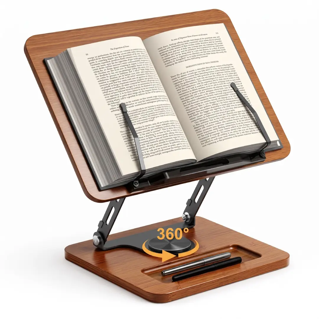 360° Rotating Book Stand for Reading and Cookbooks image 2