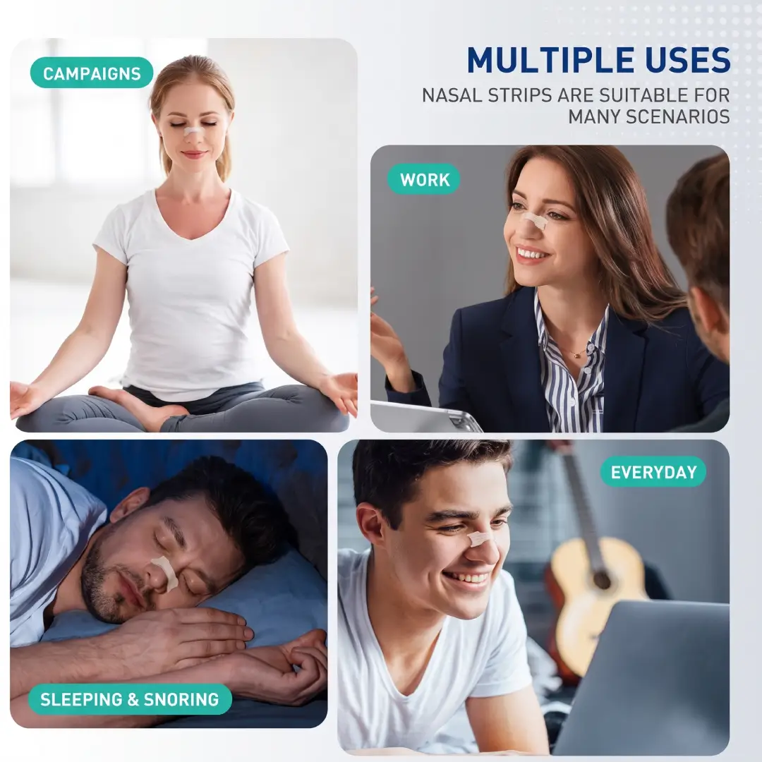 Extra Strength Nasal Strips for Better Breathing, Sleep & Sports image 5