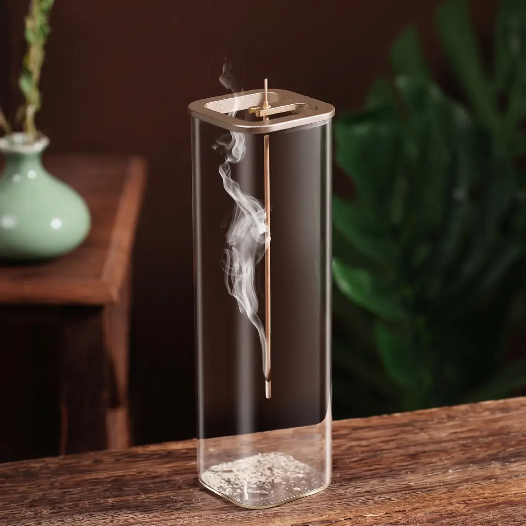 Ceramic Incense Holder for Sticks with Ash Catcher image 2