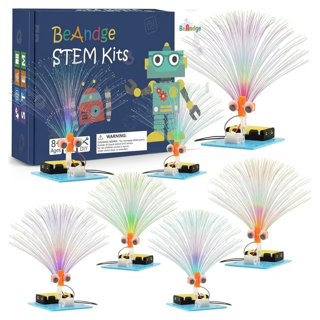 12 Pack STEM Craft Kits for Kids Fiber Optic Science Projects