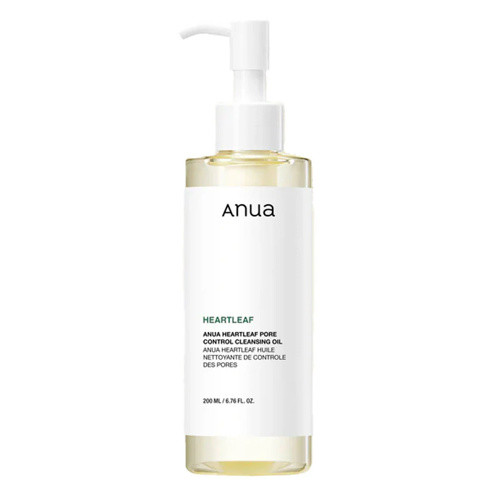 Anua Heartleaf Pore Control Cleansing Oil, Pore Cleanser, Sebum Care, Gentle Melting Oil Cleanser for Face, Safe For All Skin Type, Daily Hydrating Makeup Remover, Korean Skin Care (6.76fl.oz)