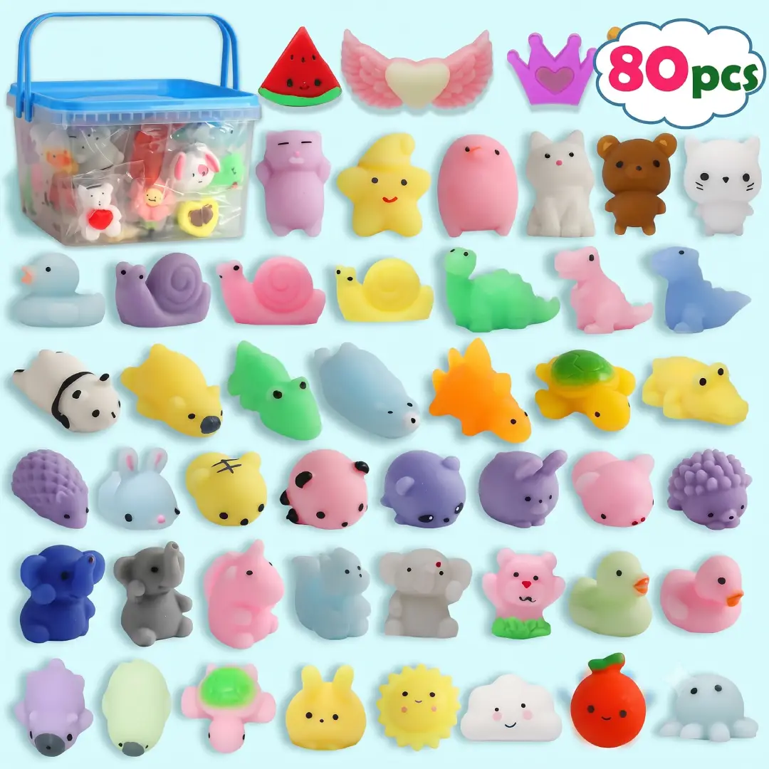 80 Pcs Mochi Squishy Party Favors for Kids