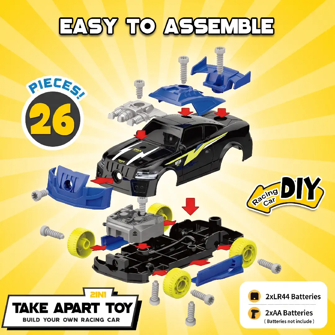 GILOBABY Take Apart STEM Building Set with Electric Drill image 5