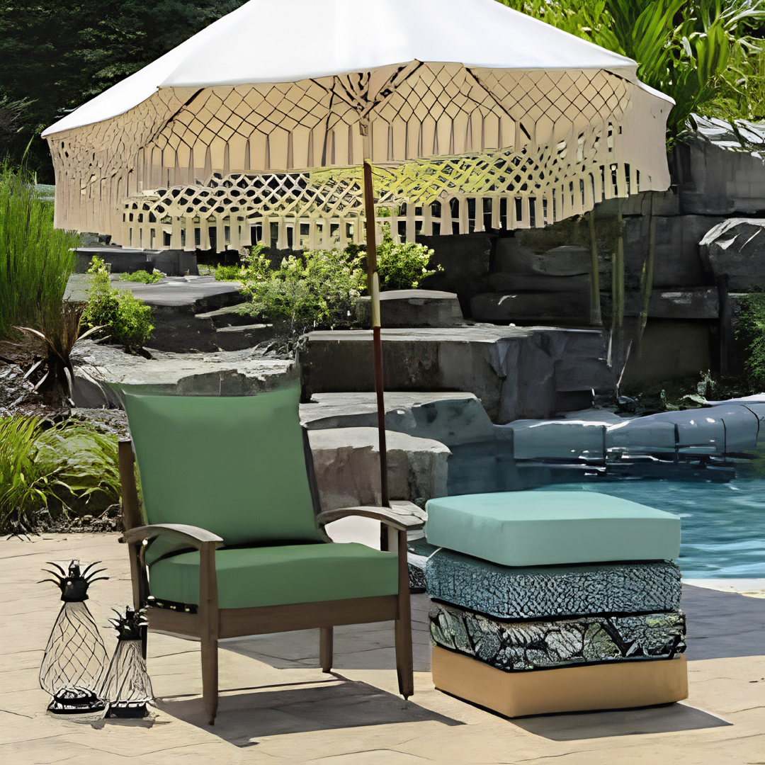 Arden 24x24 Outdoor Deep Seat Cushion Set Bright Moss Green