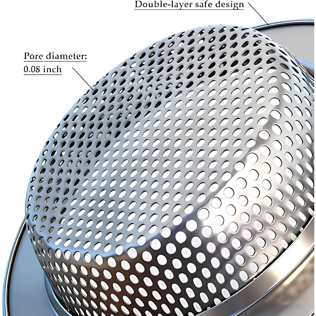 Kitchen Sink Strainer Basket Double Layer Drain Filter 2 Pcs image 3
