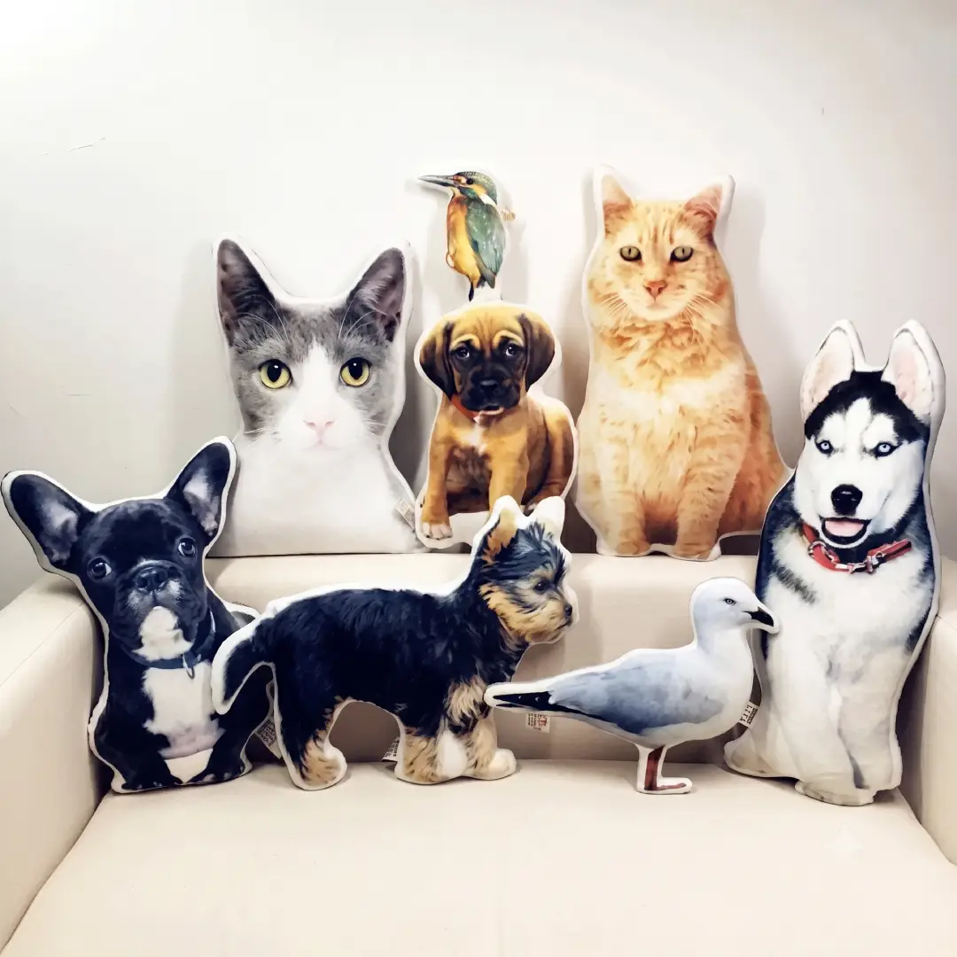 Personalized 3D Pet Pillow Double Sided Soft Plush Cushion image 4