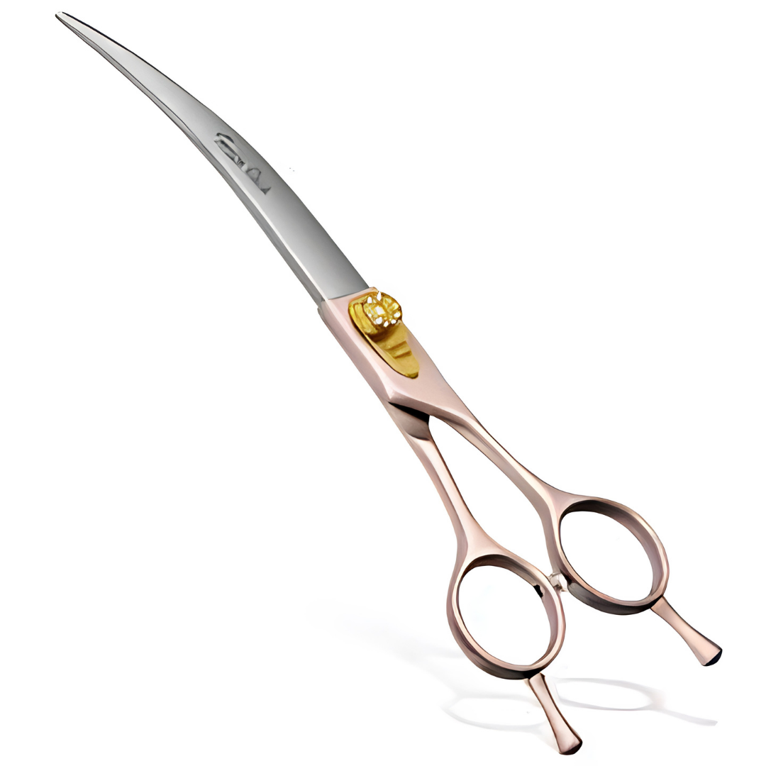 7.5 Inch Curved Dog Grooming Scissors for Dogs and Cats