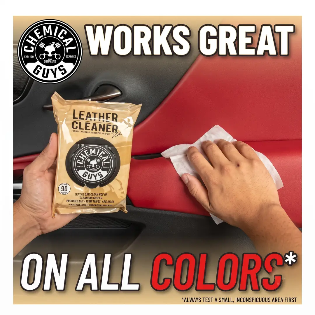 Chemical Guys Leather Cleaner Wipes 50 Pack image 4