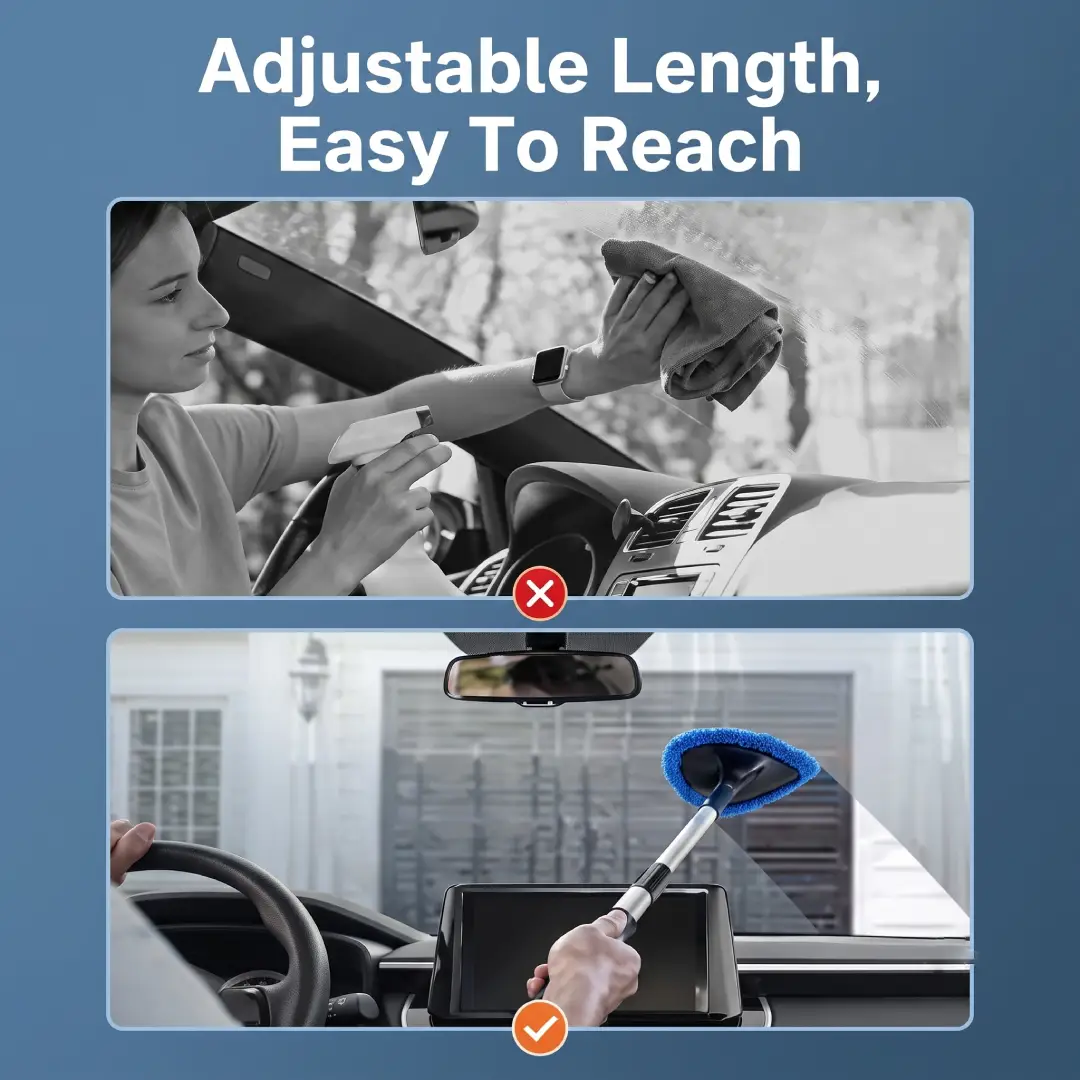 AstroAI Windshield Cleaner Tool with Extendable Handle image 4
