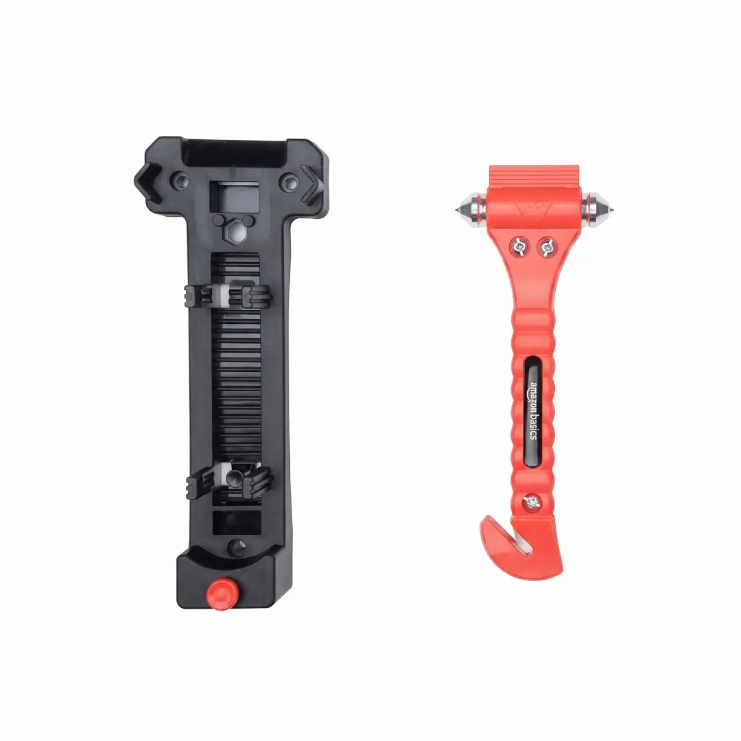 Amazon Basics Emergency Escape Tool Window Breaker Seatbelt Cutter 2 Pack image 1