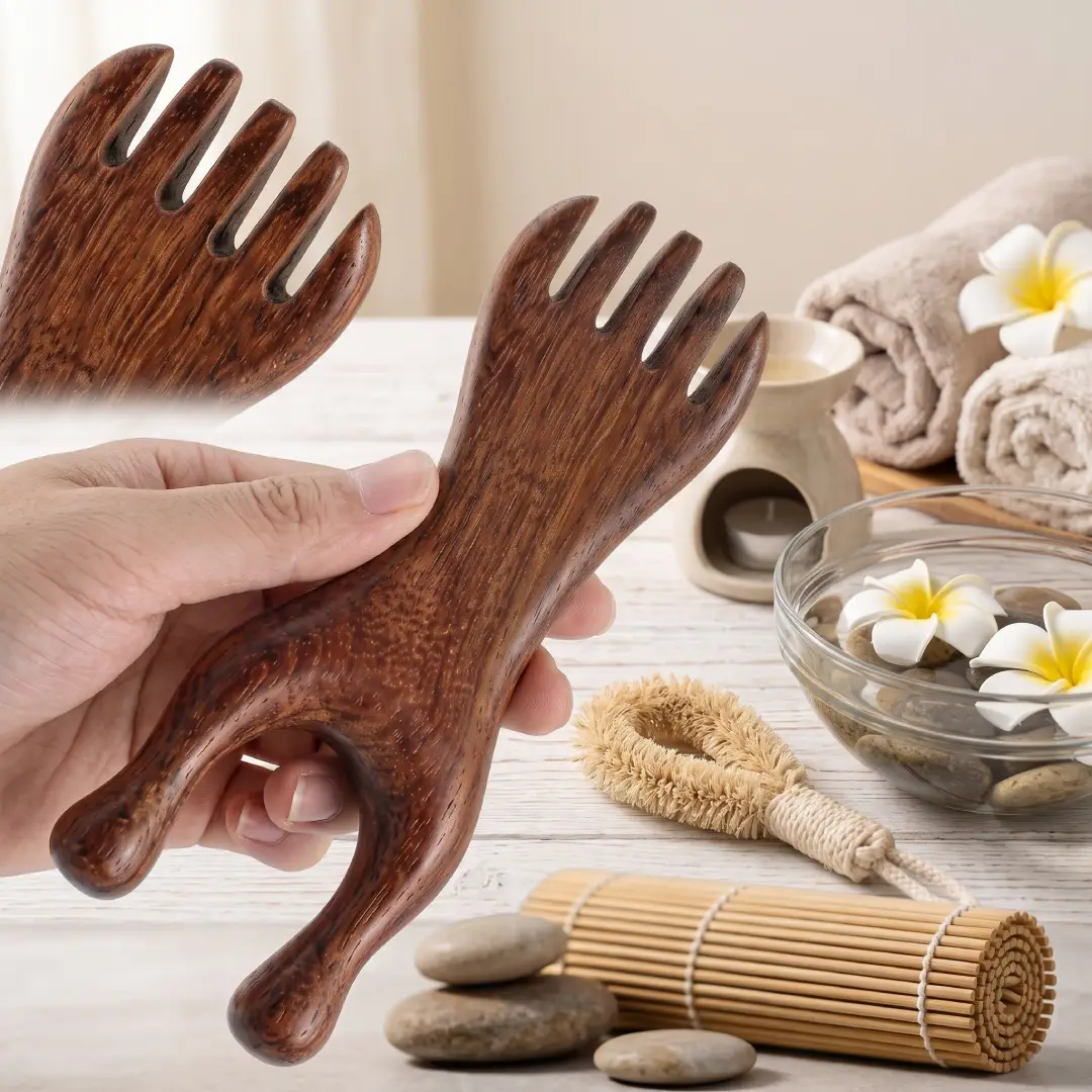 Sandalwood Gua Sha Massage Tool for Trigger Point Therapy image 7