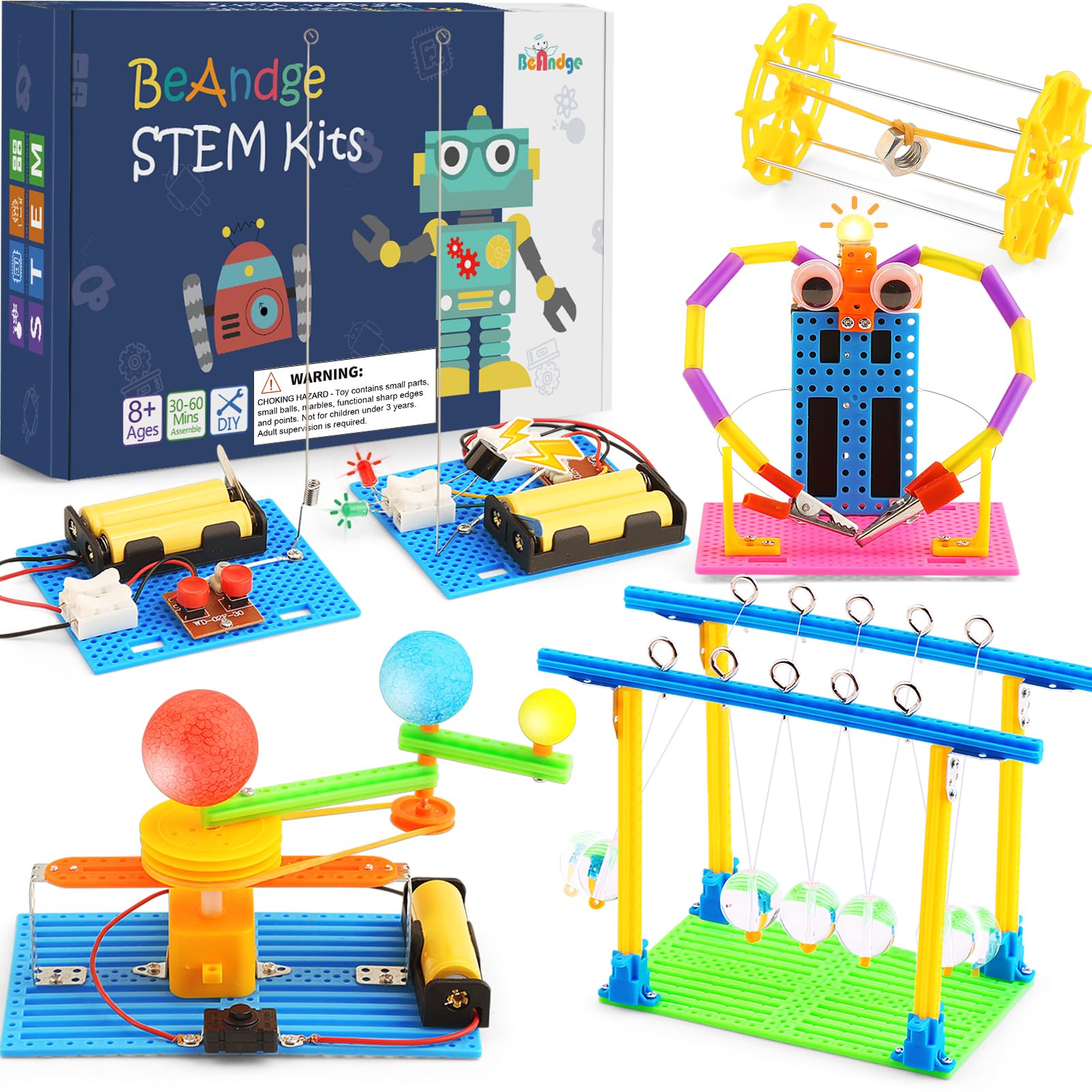 4 Set STEM Science Kits for Kids Age 8-12, 7-in-1 Science Experiments Crafts Projects Electric Motor Building Kit 8-10 9-12, STEM Toys for 8 9 10 11 13 Year Old Boys Girls Classroom Activity Gift