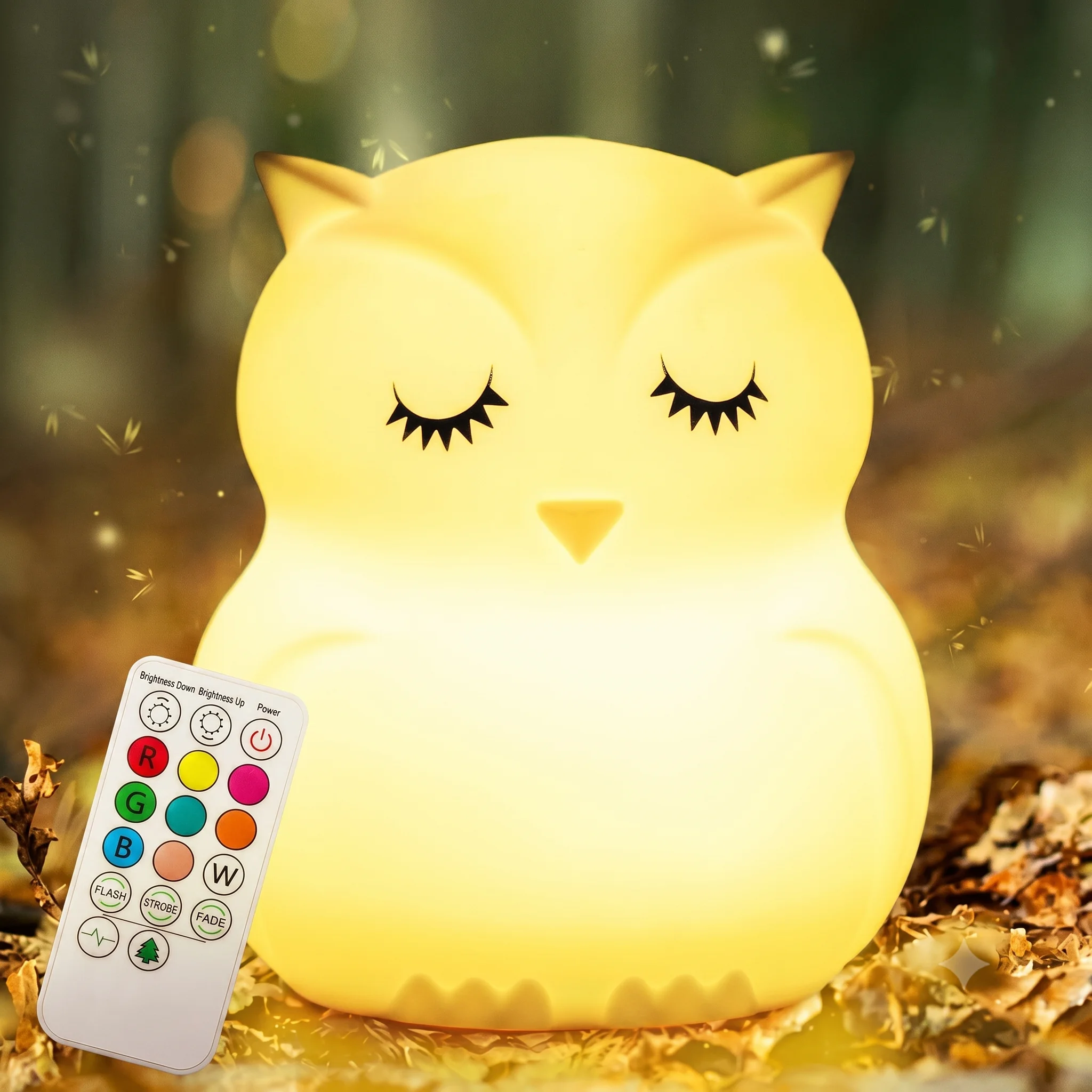 Portable Baby Night Light with 9 Colors and Dimming
