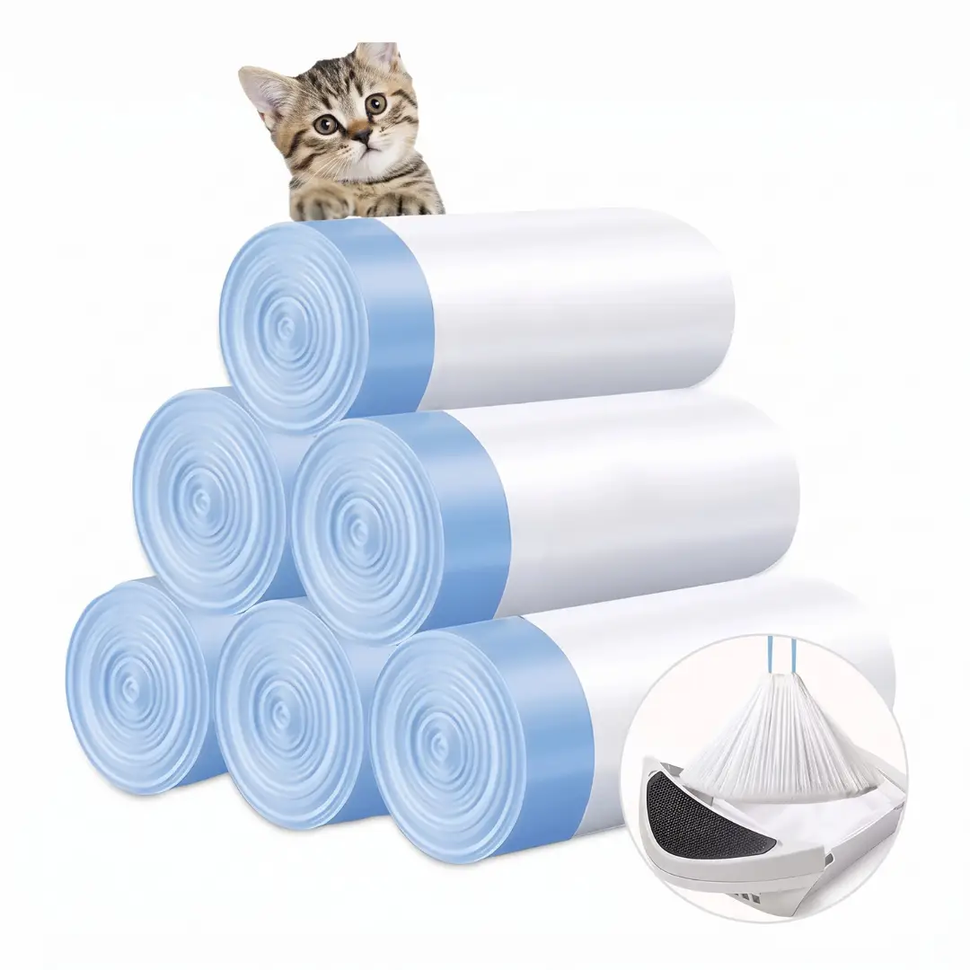 Els-pet Cat Litter Box Liners 55×33cm, Disposable Waste Bags for Automatic Self-Cleaning Cat Litter Boxes image 1