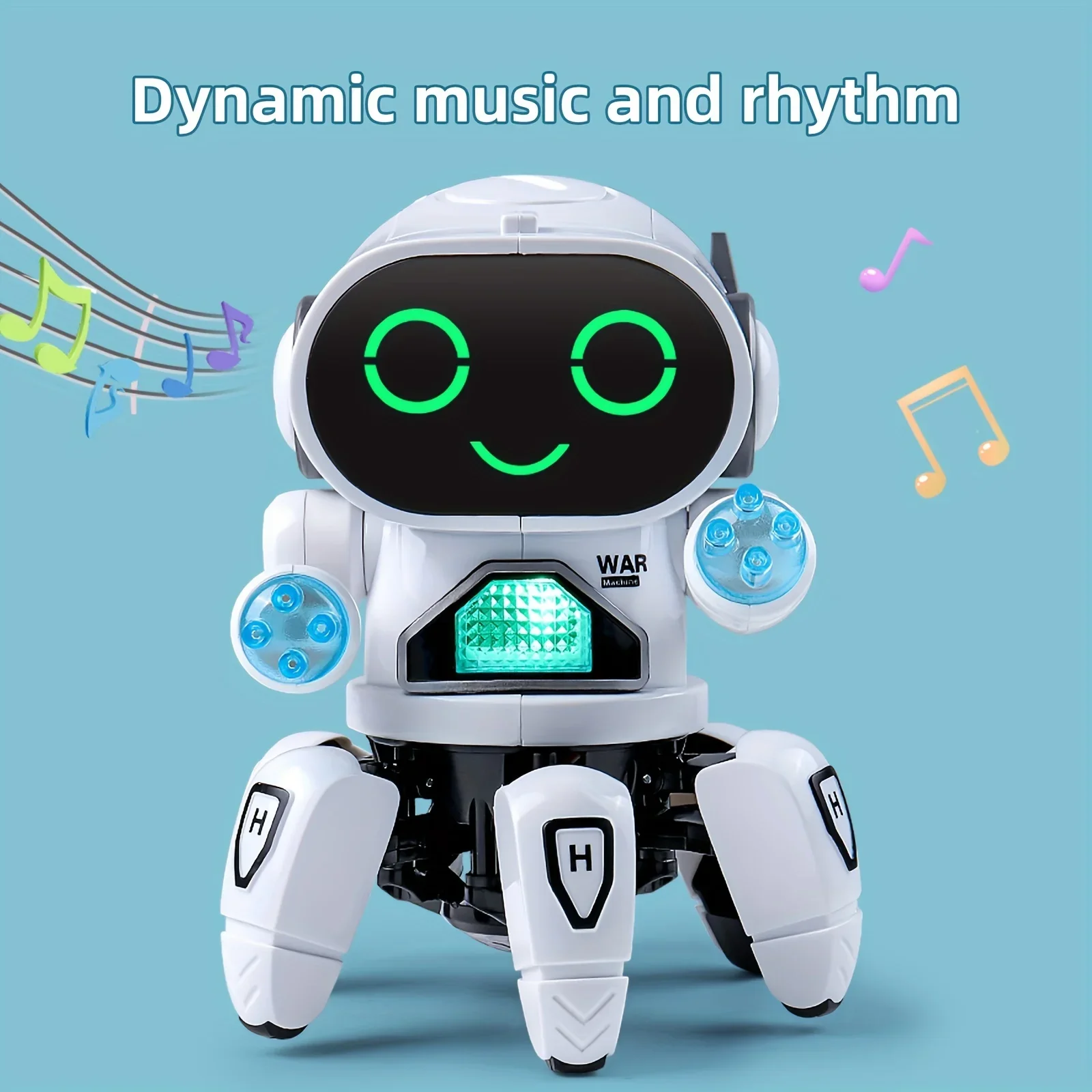 Intelligent remote control robot, interactive recording, lighting, music, dance toys, birthday gifts for boys and girls