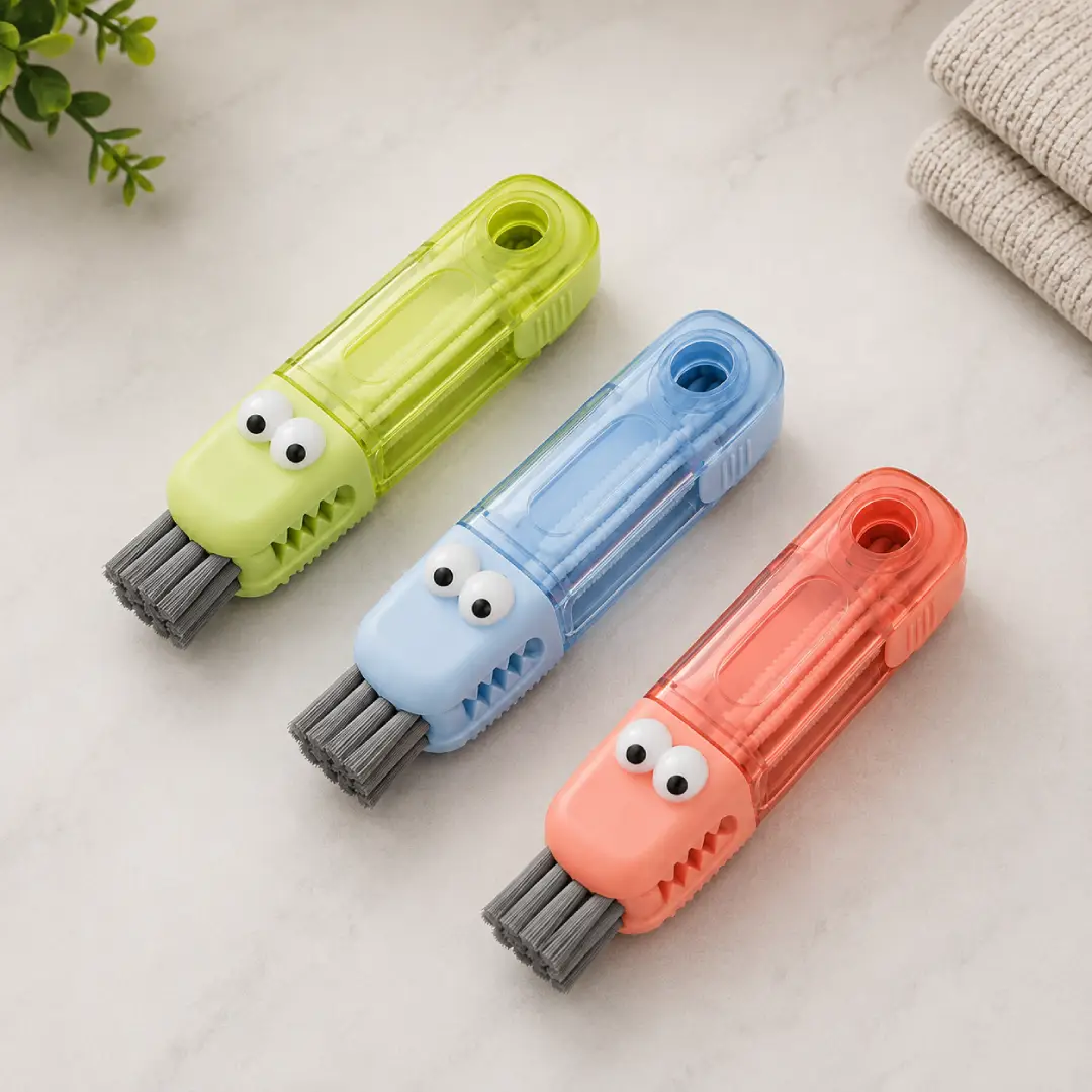 3 in 1 Cup Lid Gap Cleaning Brush Set for Bottles and Cups image 3