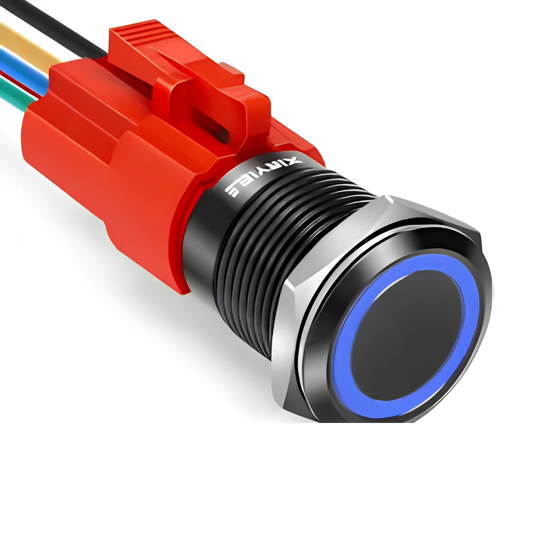 16mm Latching 12V Push Button Switch Waterproof LED On Off image 2