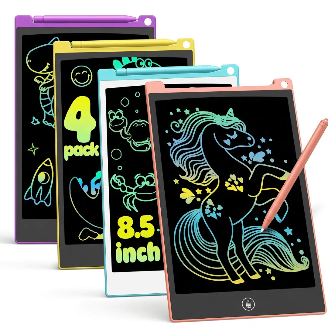 4 Pack LCD Writing Tablet for Kids 8.5 Inch Doodle Board image 2