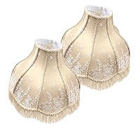 Royal Designs, Inc. VS-1001-17AGL Victorian Scalloped Fringe Lamp Shade, 6 x 17 x 13, Antique Gold, No Assembly Required