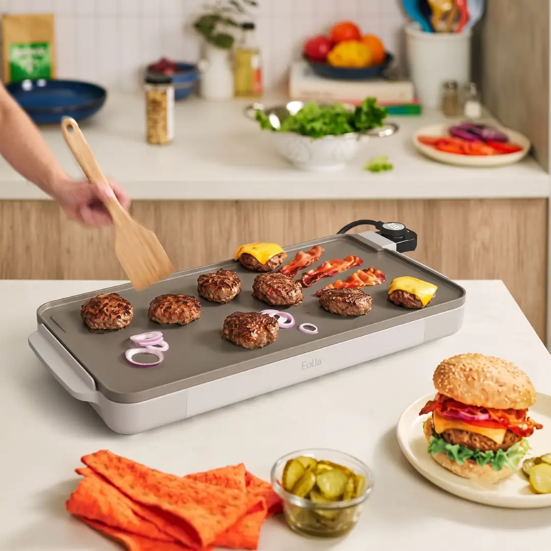 bella 10 x 20 Electric Griddle with EverGood Ceramic Nonstick Coating image 2