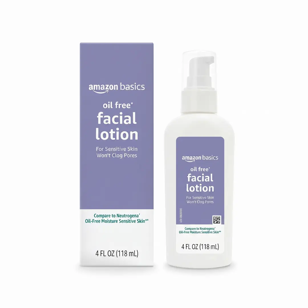 Amazon Basics Oil-Free Facial Moisturizer for Sensitive Skin 4 oz