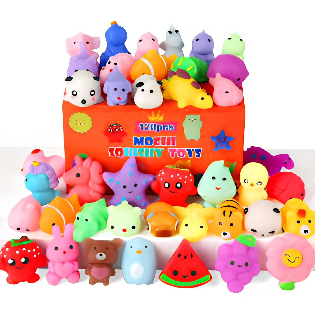 30 Pack Kawaii Mini Animal Squishy Toys Party Favors for Kids image 2