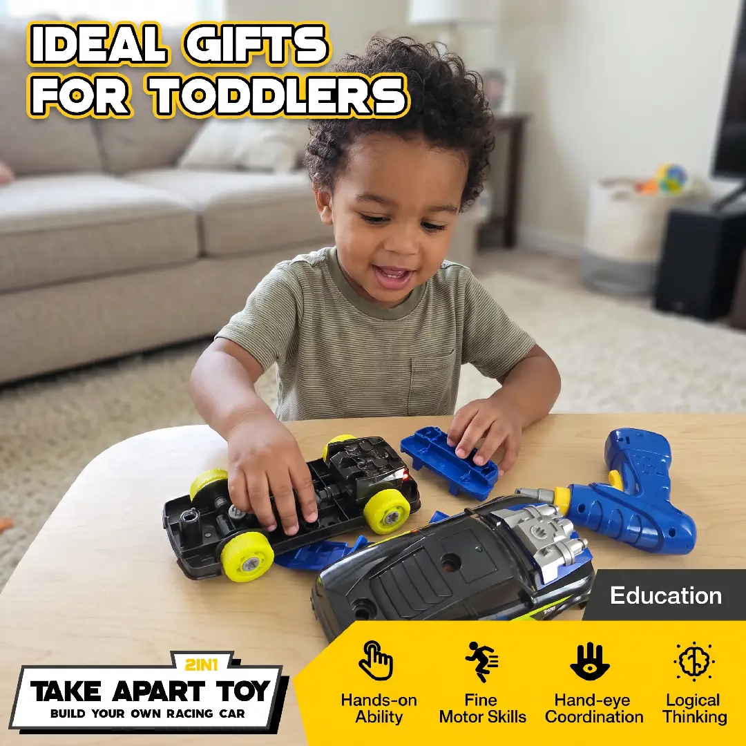 GILOBABY Take Apart STEM Building Set with Electric Drill image 7