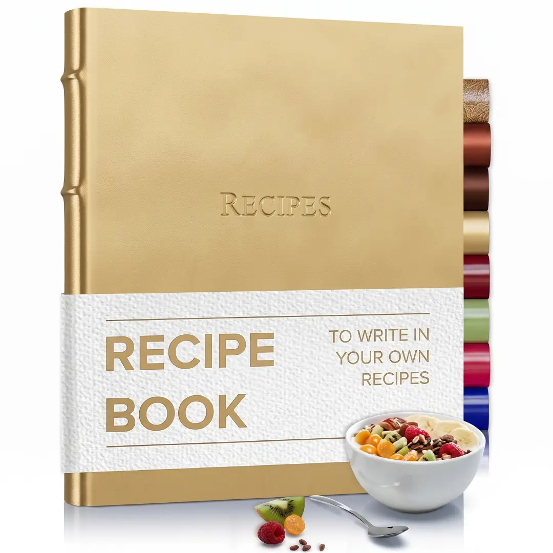 Leather Blank Recipe Book to Write Your Own Recipes image 2