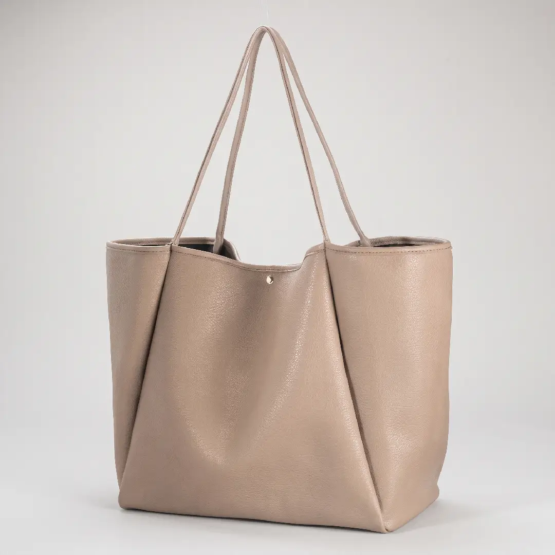 Oversized PU Leather Tote Bag for Women – Travel Weekender Shopper Handbag image 12