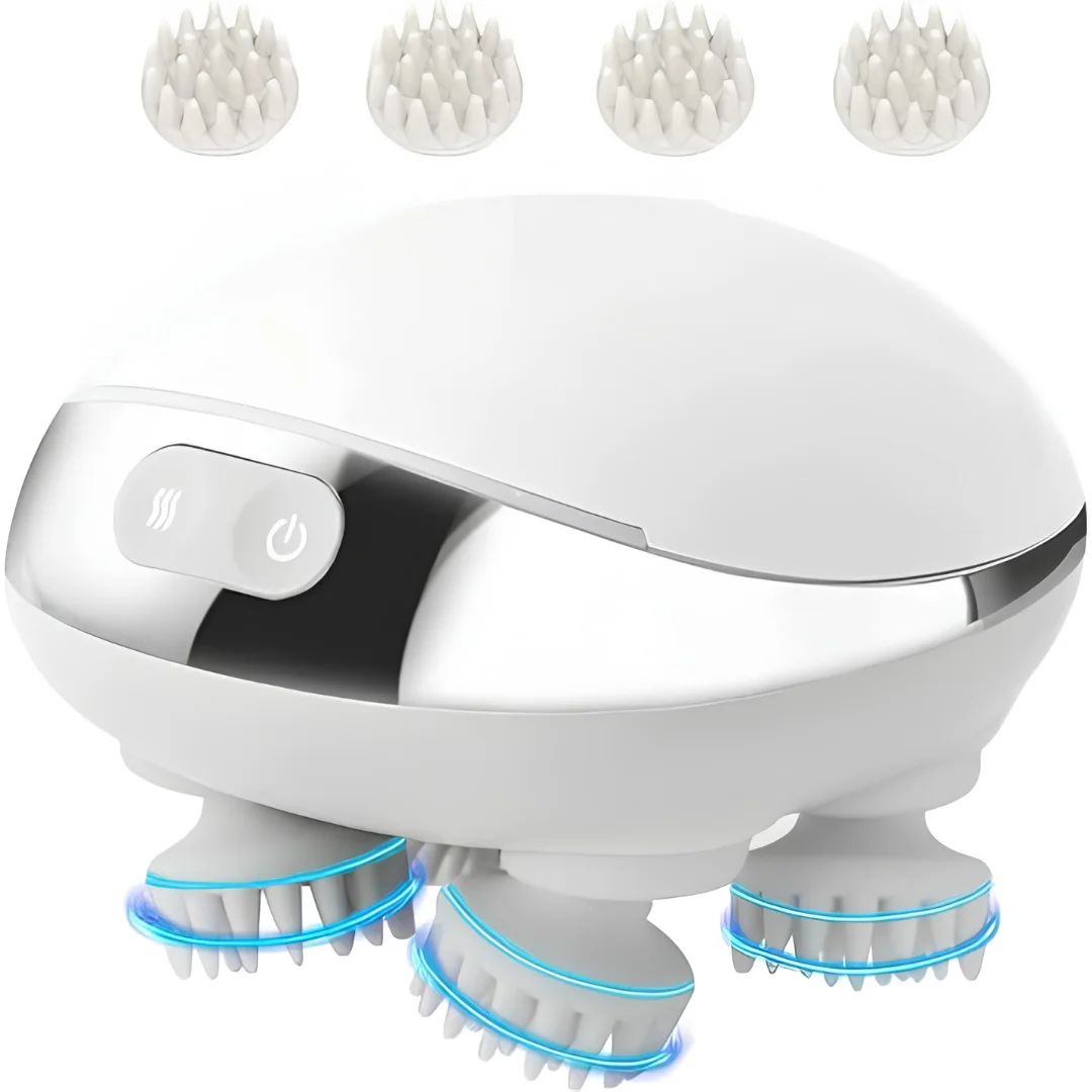 Electric Scalp Head Massager with Red Light and Vibration image 3