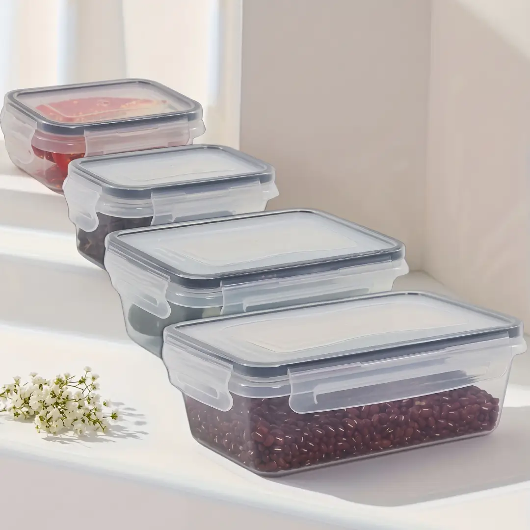 8-Piece BPA-Free Airtight Food Storage Containers with Locking Lids image 6