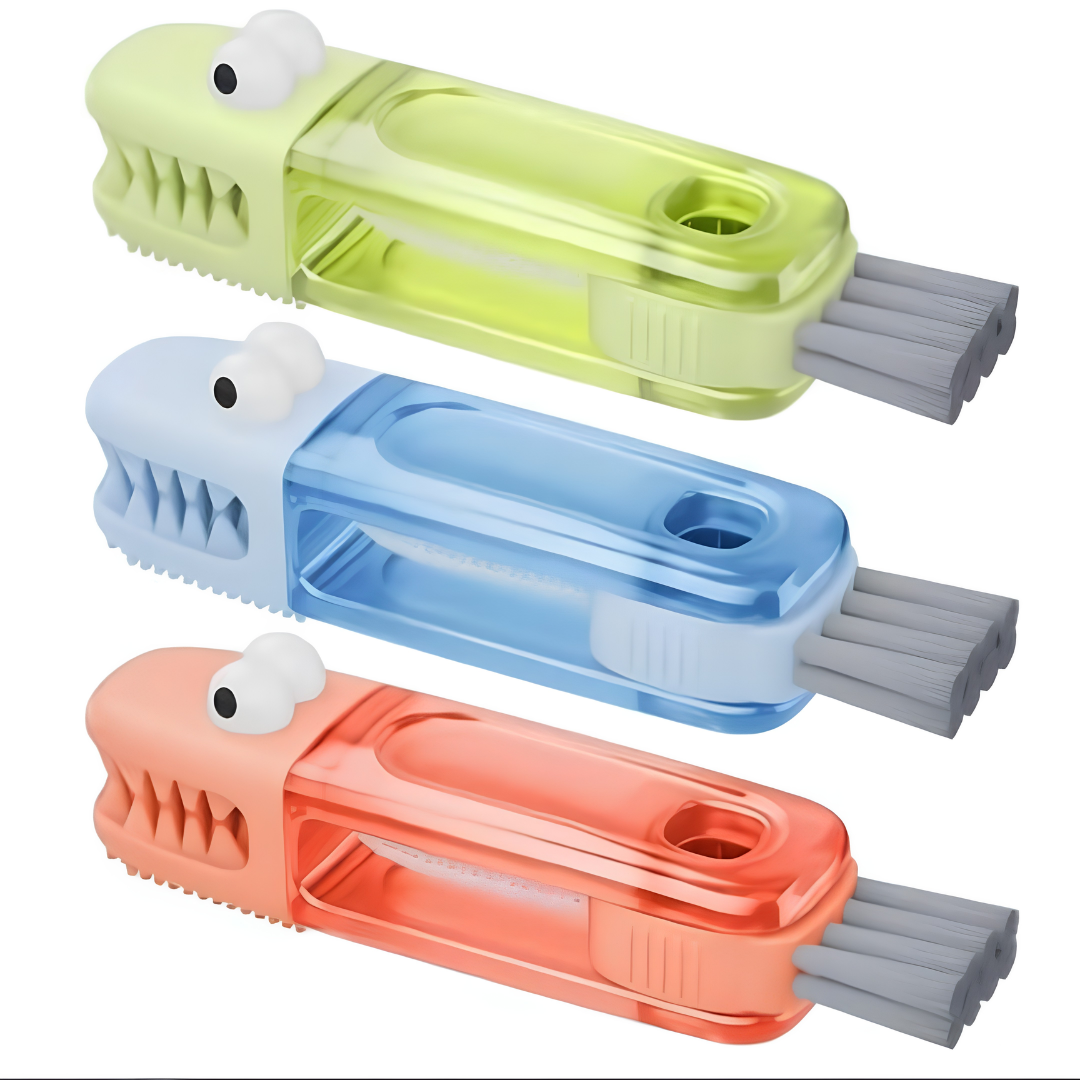 3 in 1 Cup Lid Gap Cleaning Brush Set for Bottles and Cups