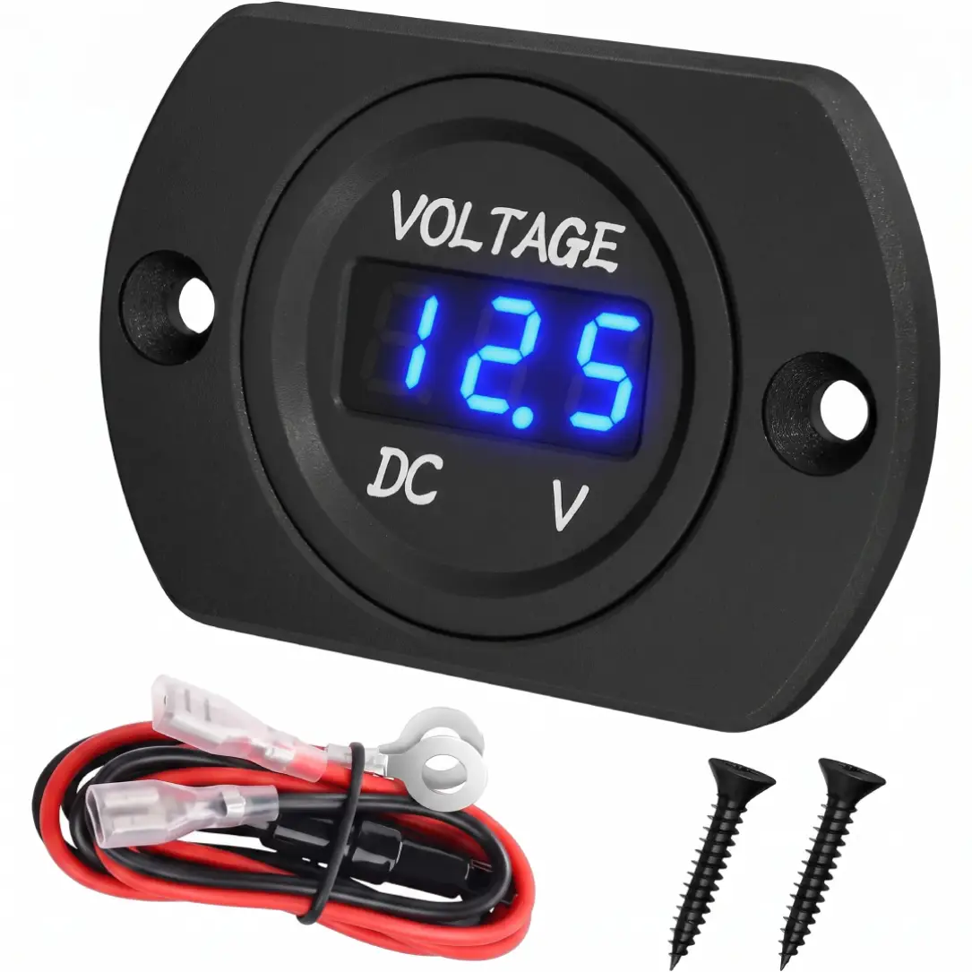 DaierTek Waterproof 12V 24V Battery Voltage Meter image 1