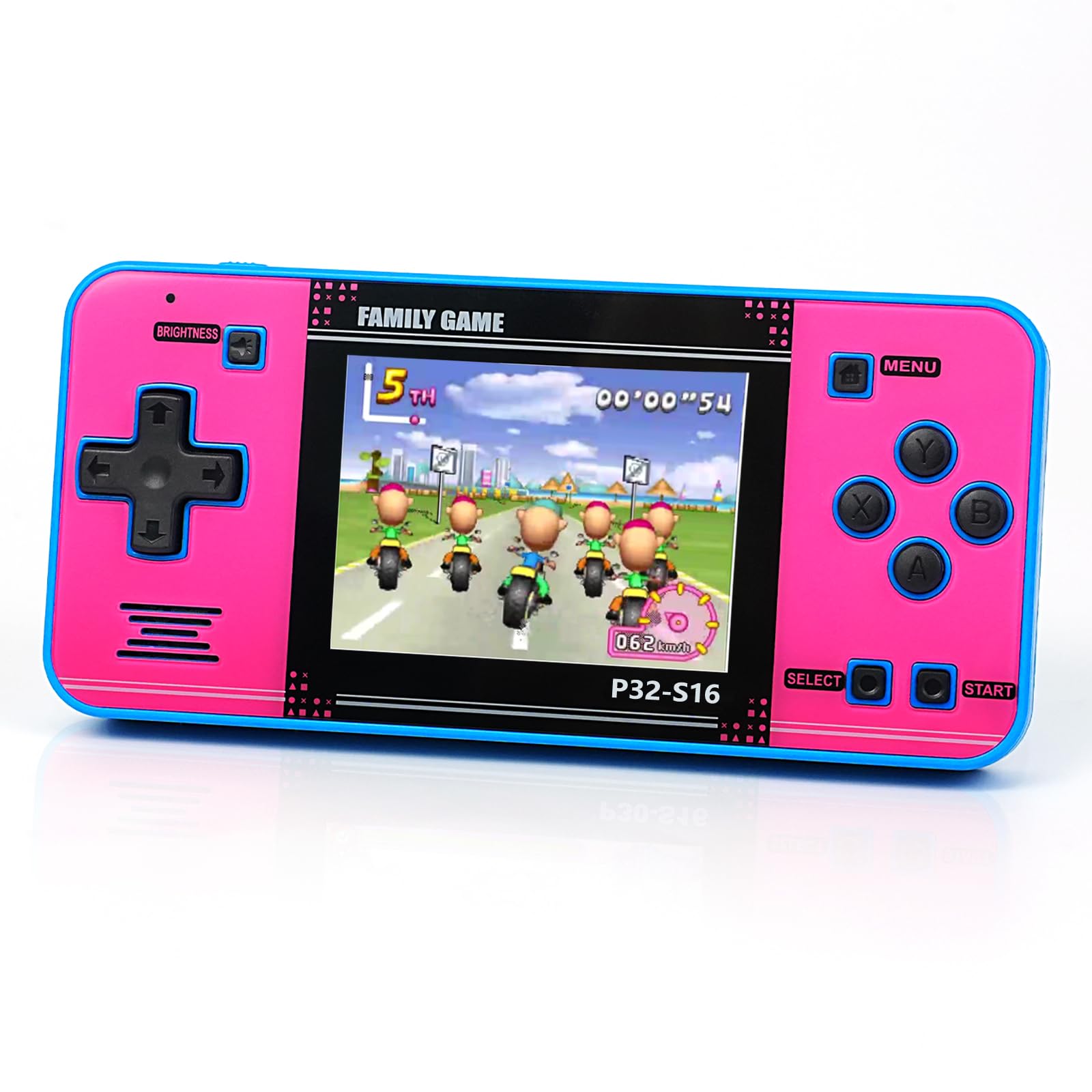 Handheld Game for Kids -Preloaded 220 Retro Video Games, Portable Gaming Player with Rechargeable Battery 3.0" LCD Screen, Mini Arcade Electronic Toy Gifts for Boys Girls (Blue)