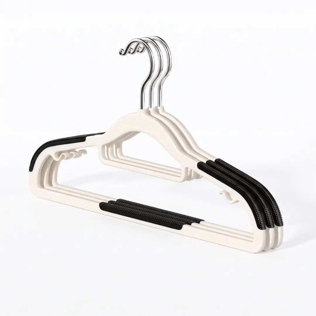 30-Pack Velvet Hangers with Clips, Heavy-Duty Non-Slip Clothes Hangers for Wardrobe Organization image 5