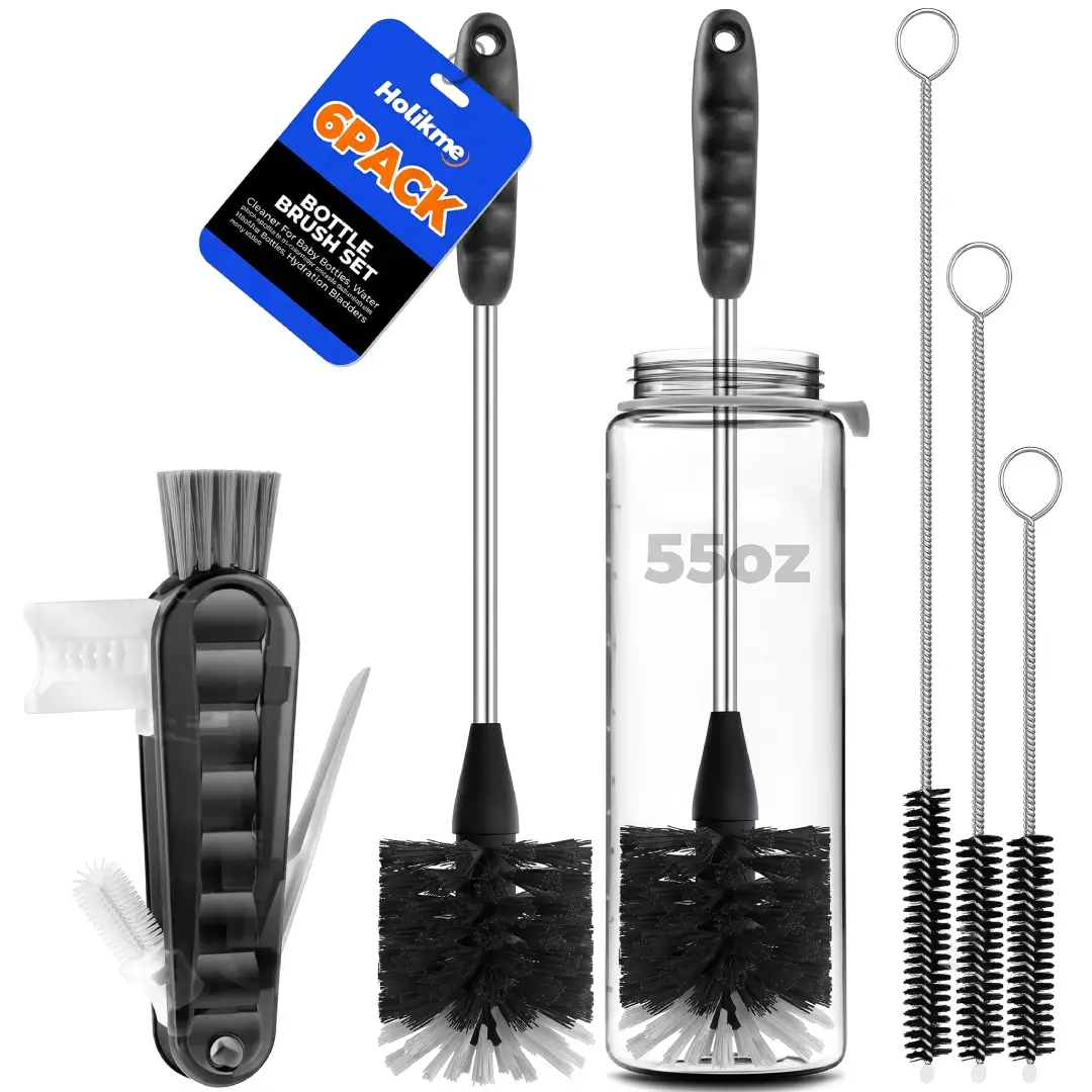 6 Pack Holikme 4 in 1 Cup Lid Cleaning Brush Set image 1
