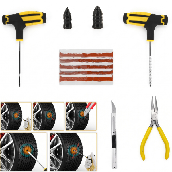 42-Piece Emergency Tire Puncture Repair Kit image 4