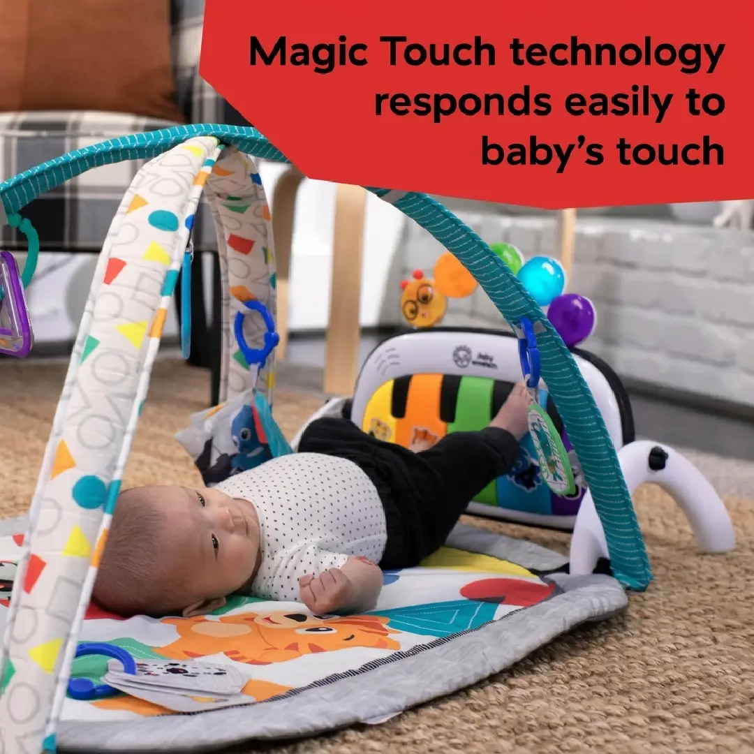 Baby Einstein 4-in-1 Kickin' Tunes Music and Language Play Gym with Piano and Tummy Time Activity Mat image 8