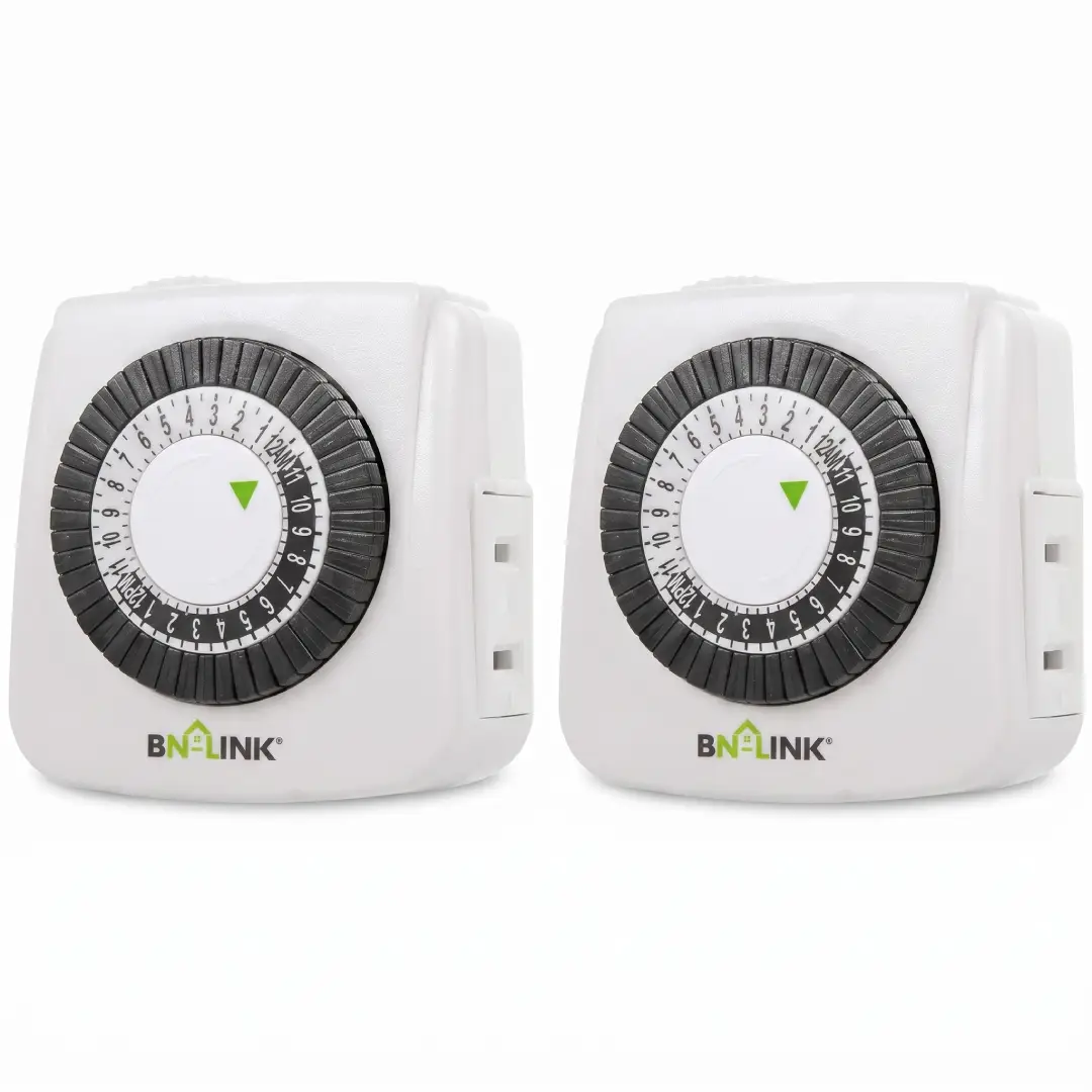 BN-LINK 24-Hour Mechanical Timer Outlet 2 Pack image 1