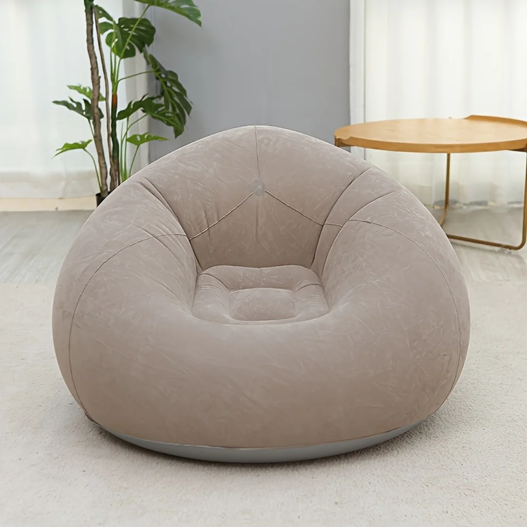 Inflatable Lazy Sofa Chair Soft Bean Bag Style Lounge Seat image 1