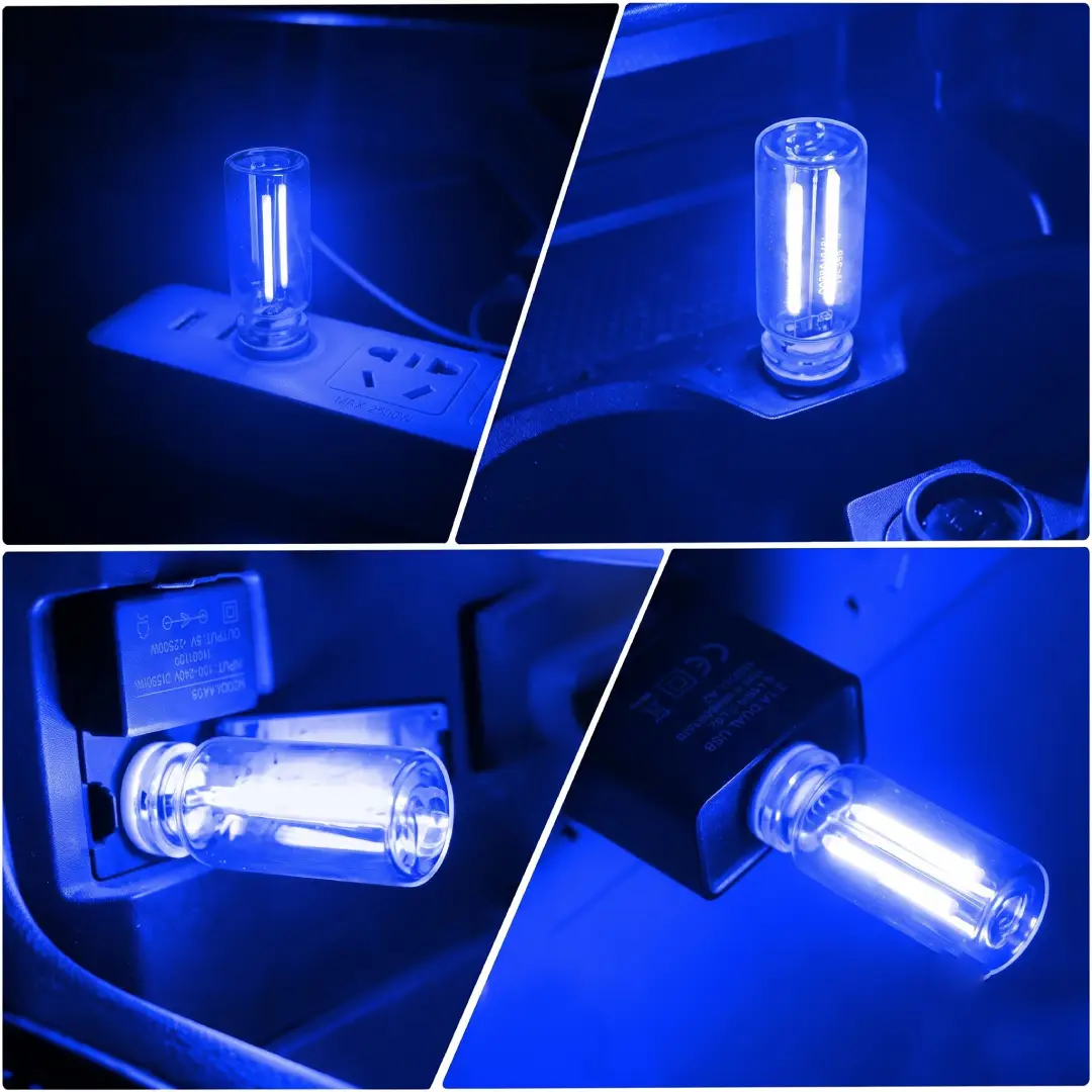 Car USB Night Light Touch Dimmable Mini Ambient Interior Light image 7