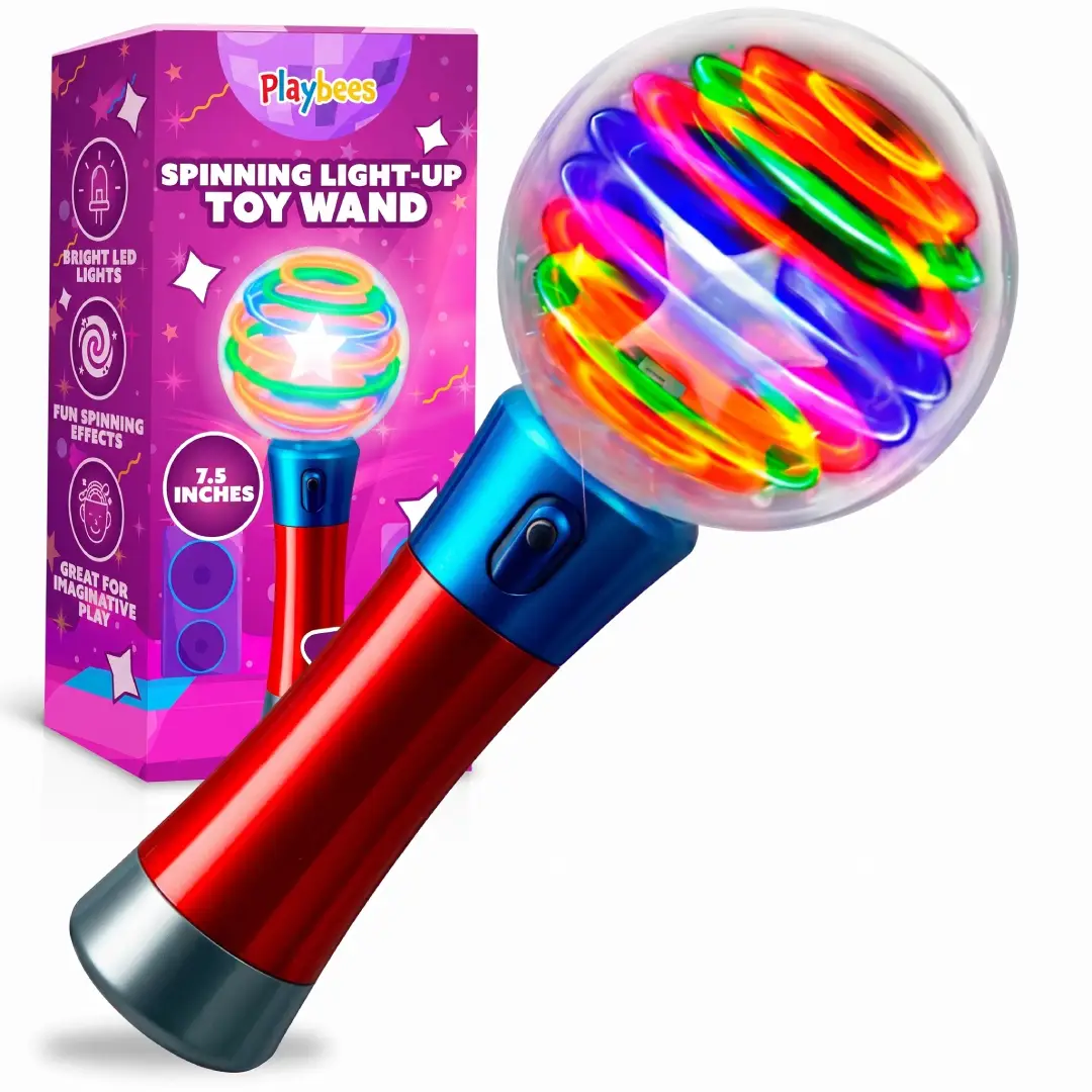 LED Spinning Light Up Toy Wand with Magic Ball image 1