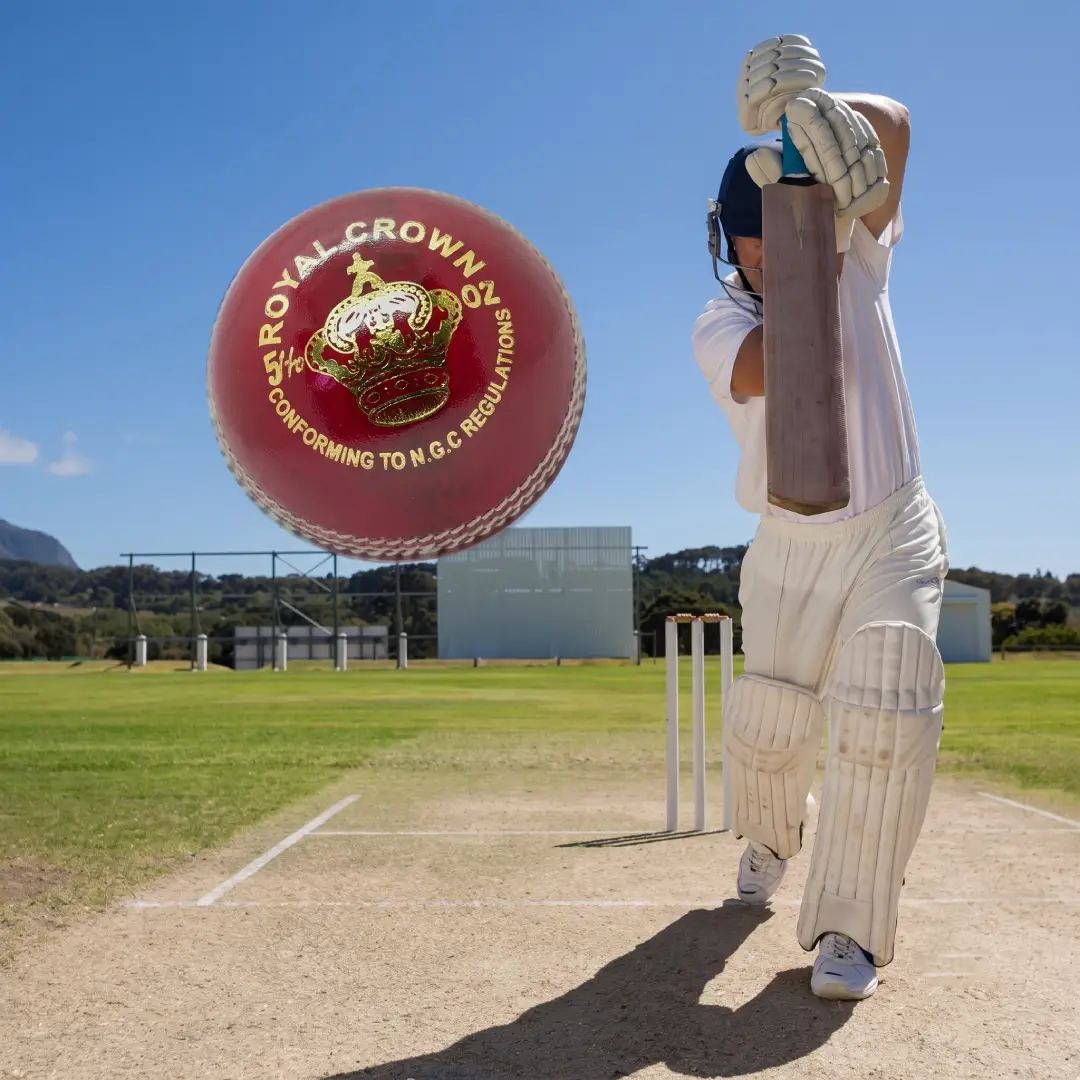 BT Red Leather Cricket Balls Pack of 6 image 2