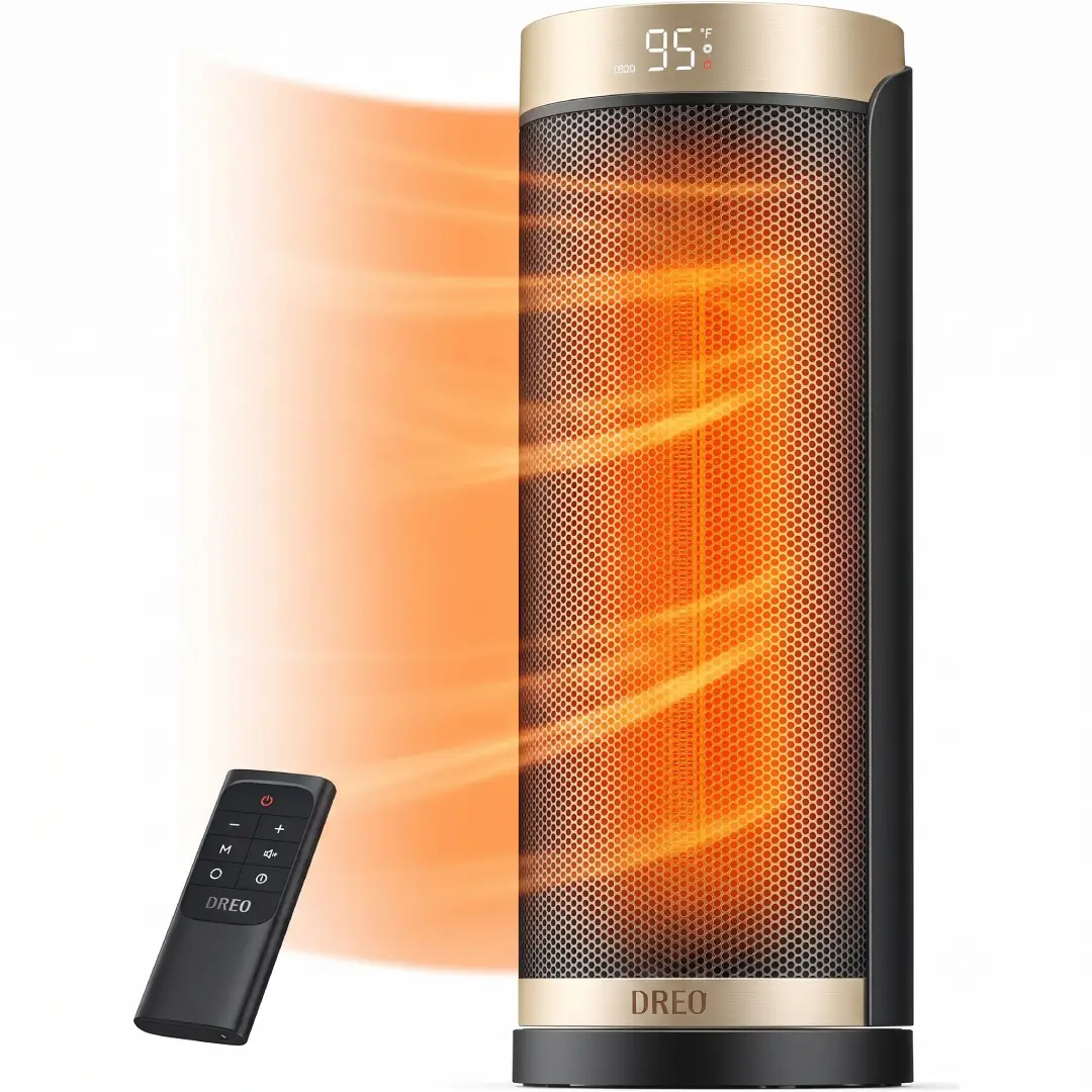 Portable Ceramic Space Heater with Remote Control image 1