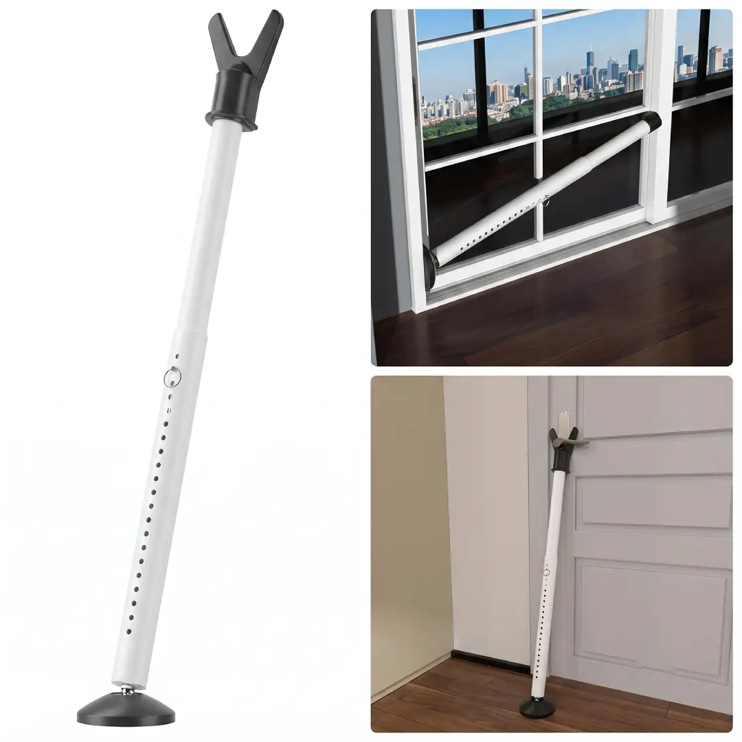 Adjustable Door Security Bar and Sliding Patio Door Jammer image 1
