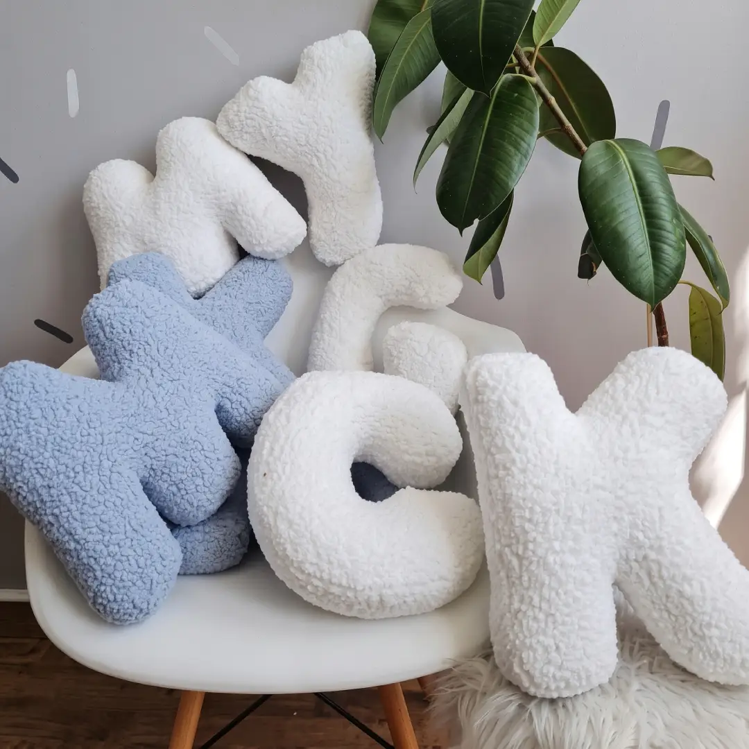 Alphabet Letter Pillow A-Z Plush Decorative Cushion
